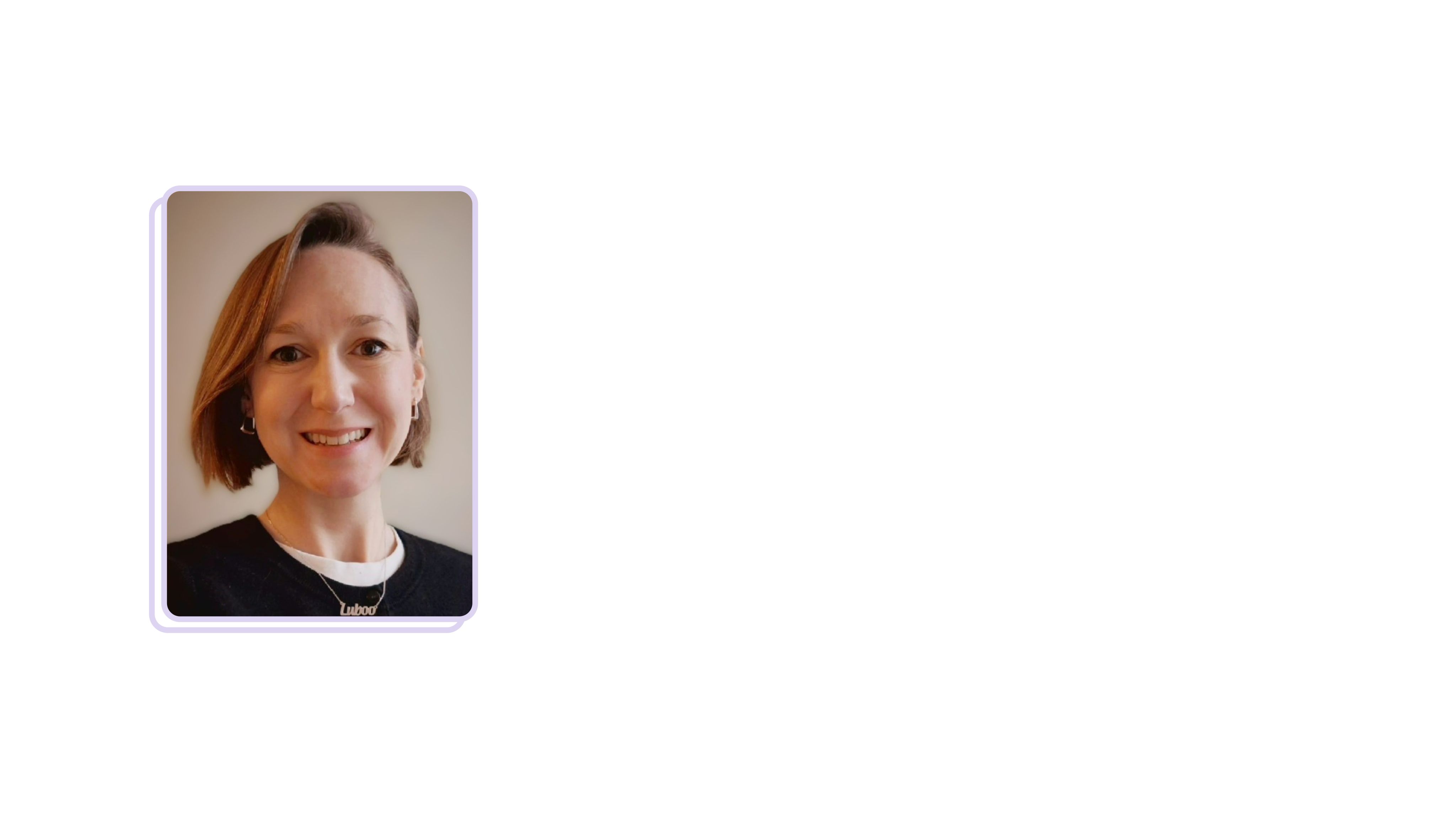 A picture of the volunteer, Hannah