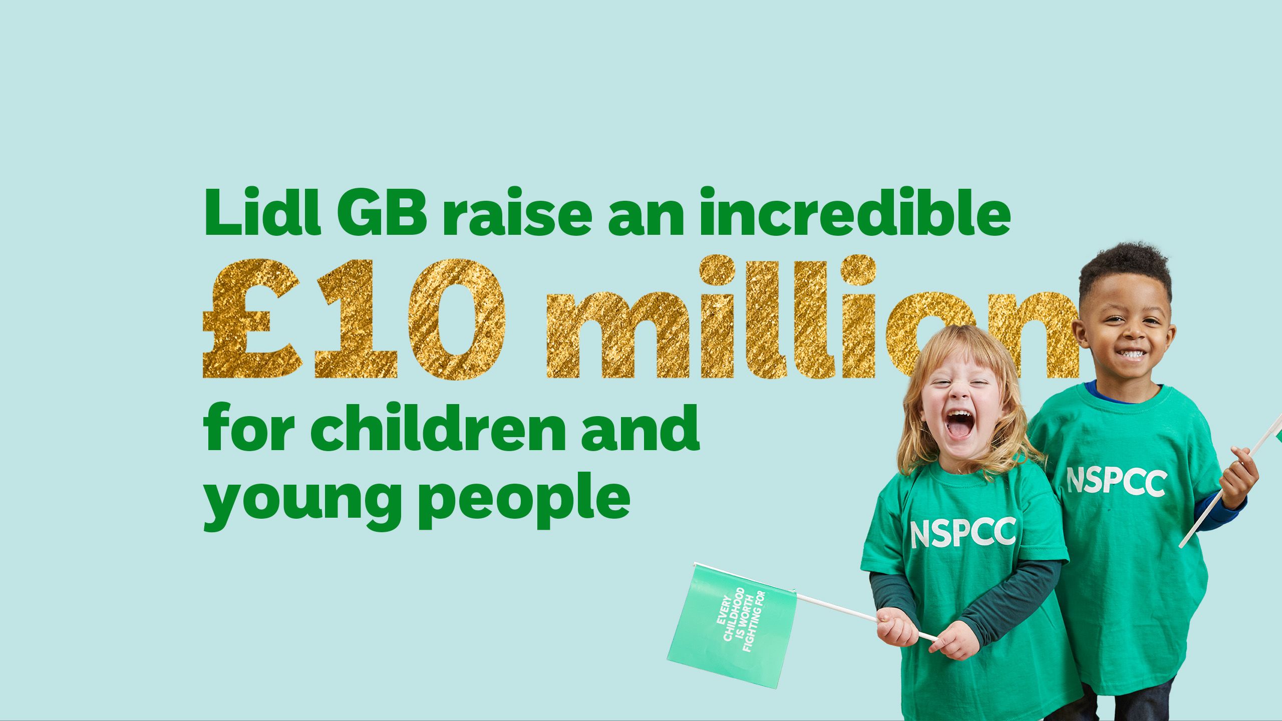 'Lidl GB raise an incredible £10 million for children and young people'