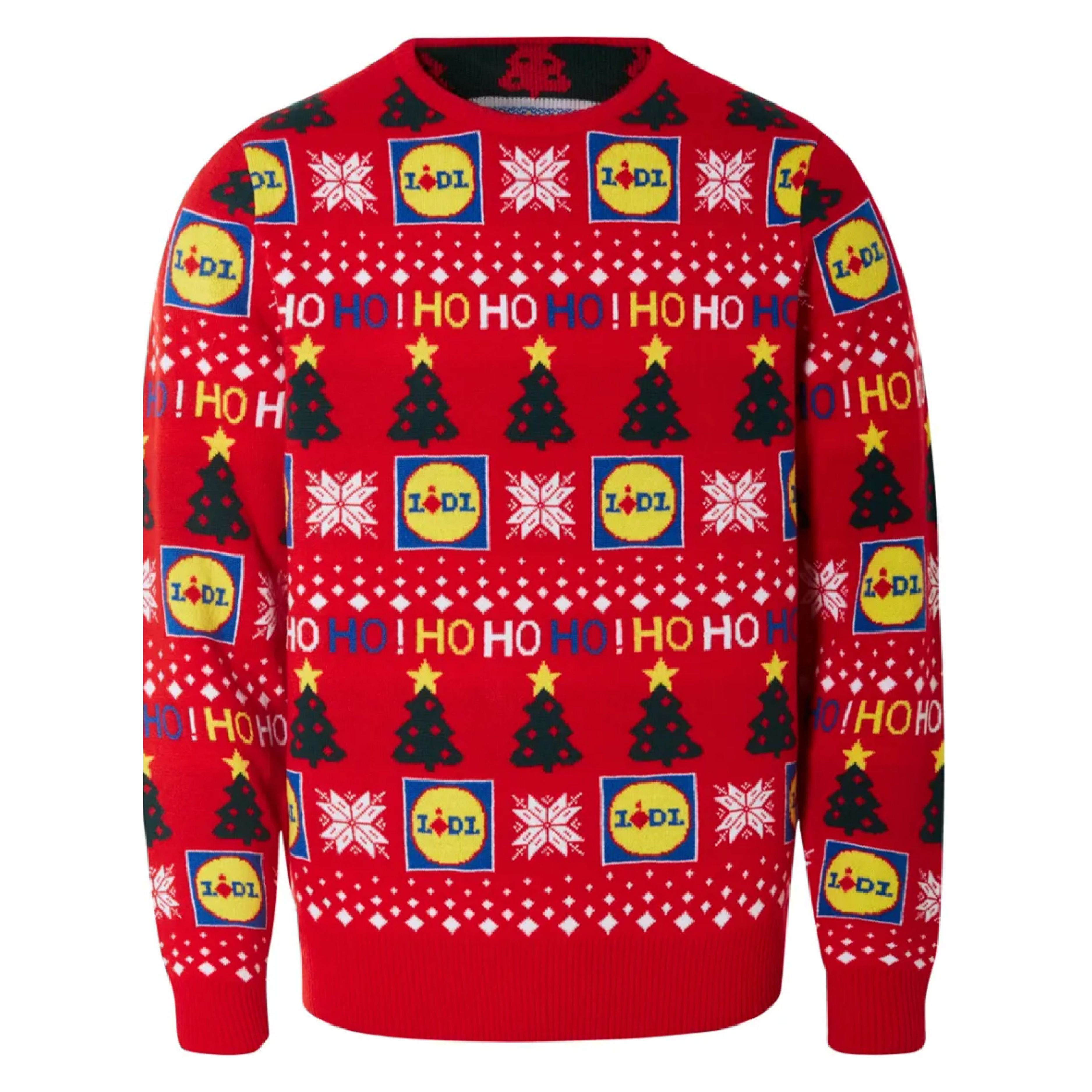 A Lidl branded Christmas jumper